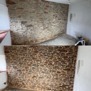 Internal lime pointing